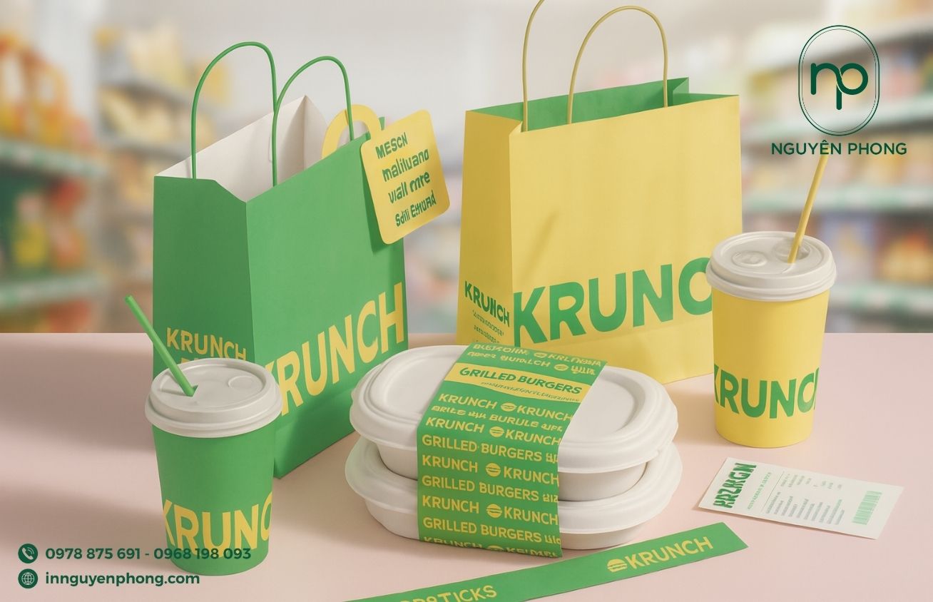 Trọn bộ bao bì thực phẩm bằng giấy